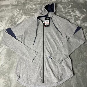 Under Armour Womens Lightweight Full Zip Hoodie Gray XS Athletic Performance NWT